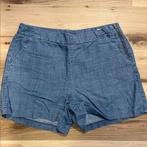 Level 99 Denim (Chambre style) Jean Shorts with Zipper Detail